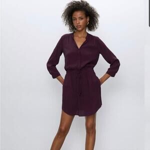 Artizia Babaton 100% Silk Bennett Dress Cardamom Colour Size Small